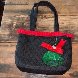 Holiday Bag with Green Ornament